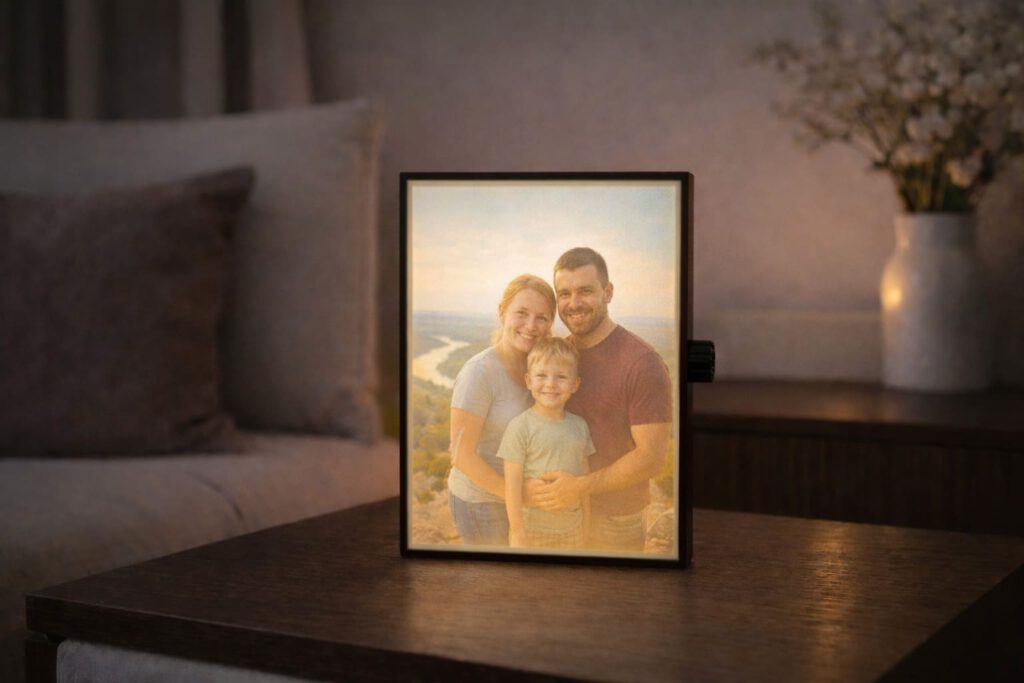 Светильник с фотографией (литофан) — необычный подарок